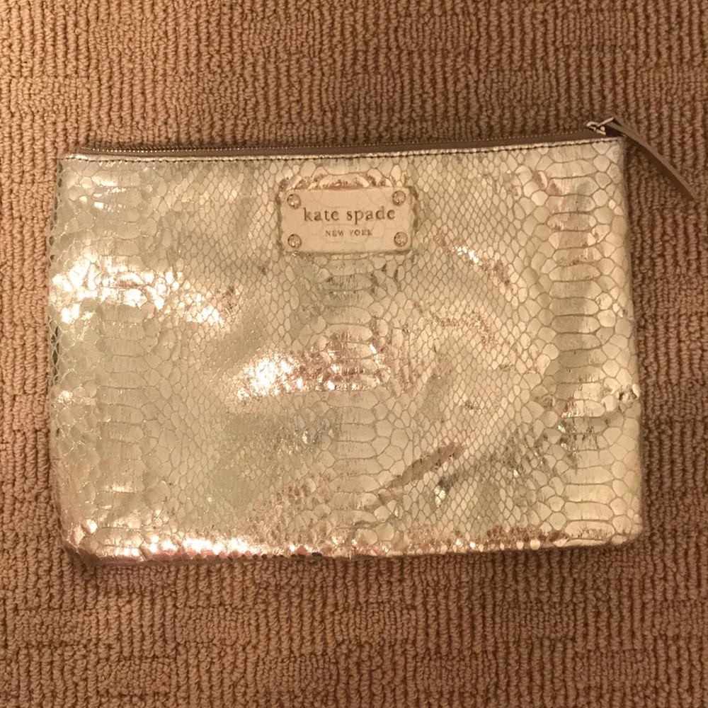 Gold Kate Spade Clutch Makeup Case